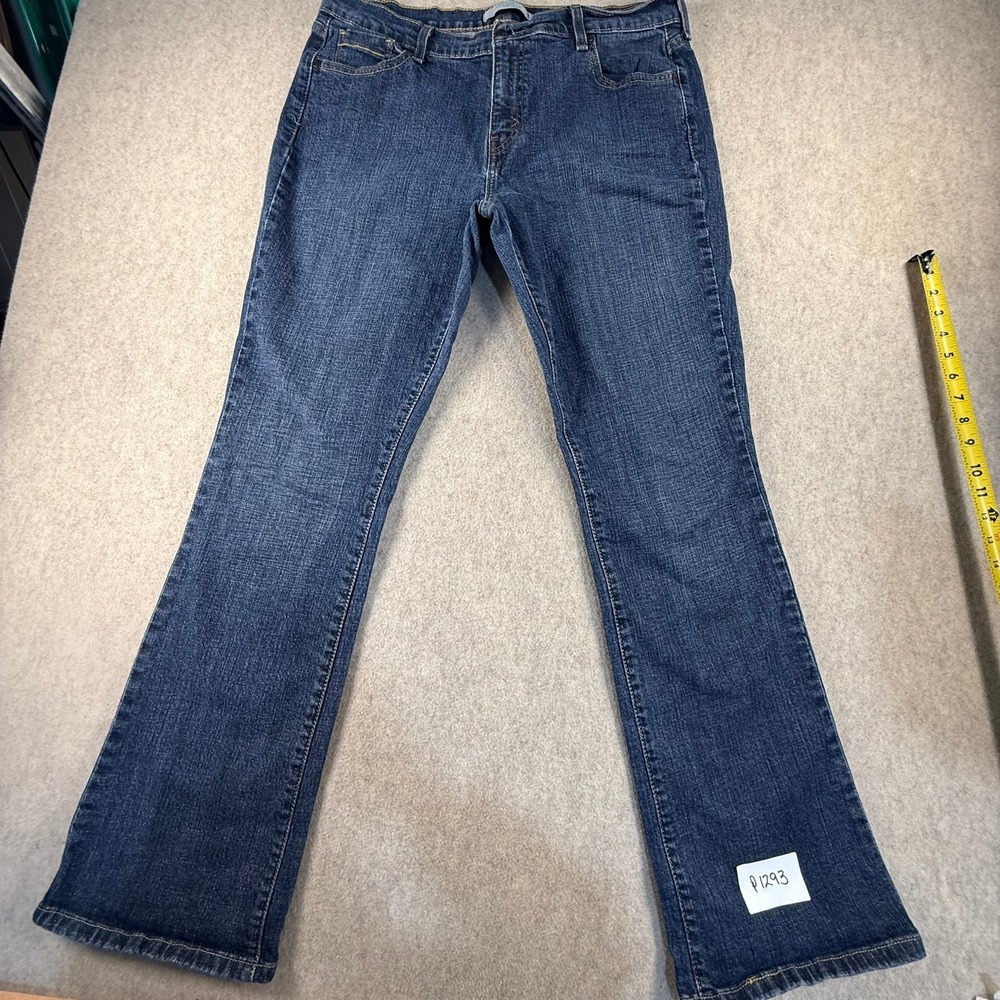 Levis 515 Bootcut Jeans Womens 14 Medium Wash Blue Stretch Denim Mid Rise Flare